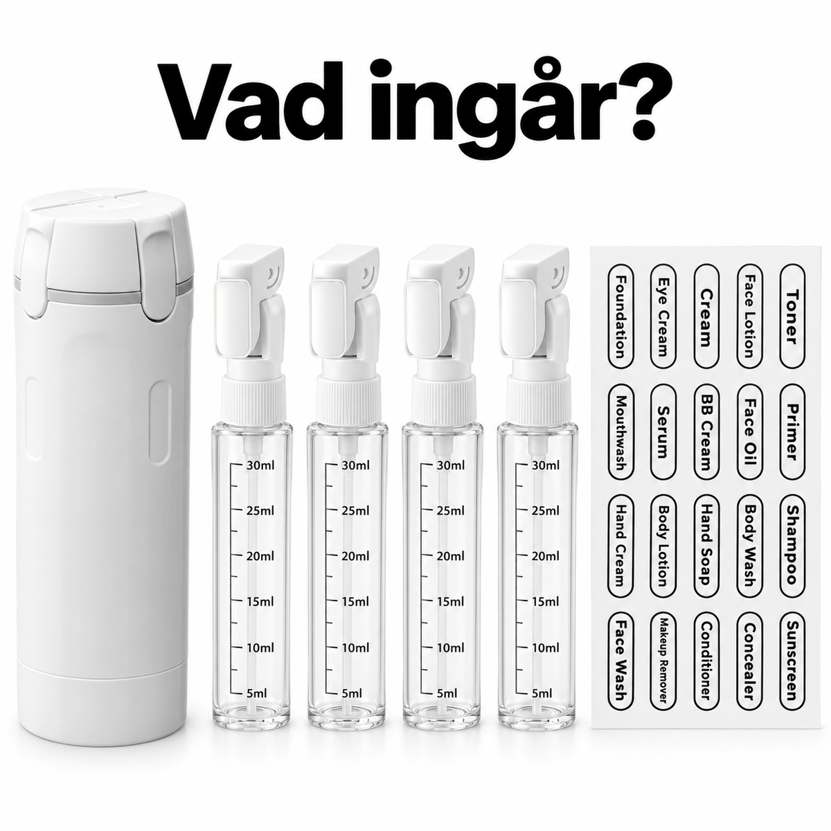 RYMS FYRA - Fyra produkter, En behållare